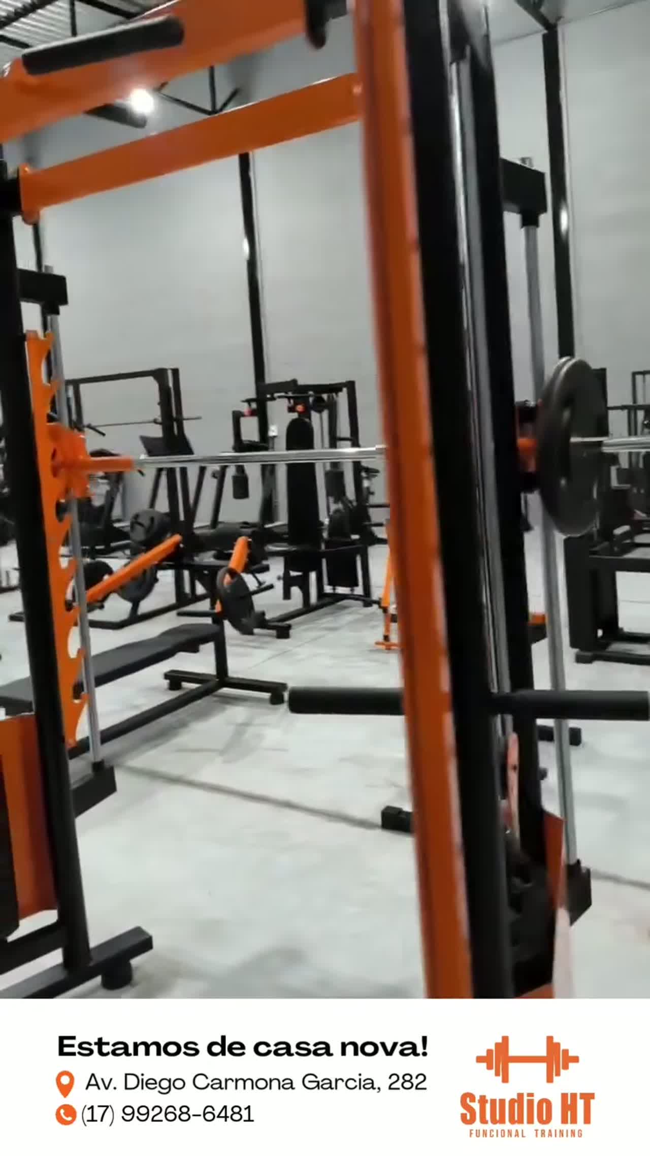 Área de musculação do Studio HT